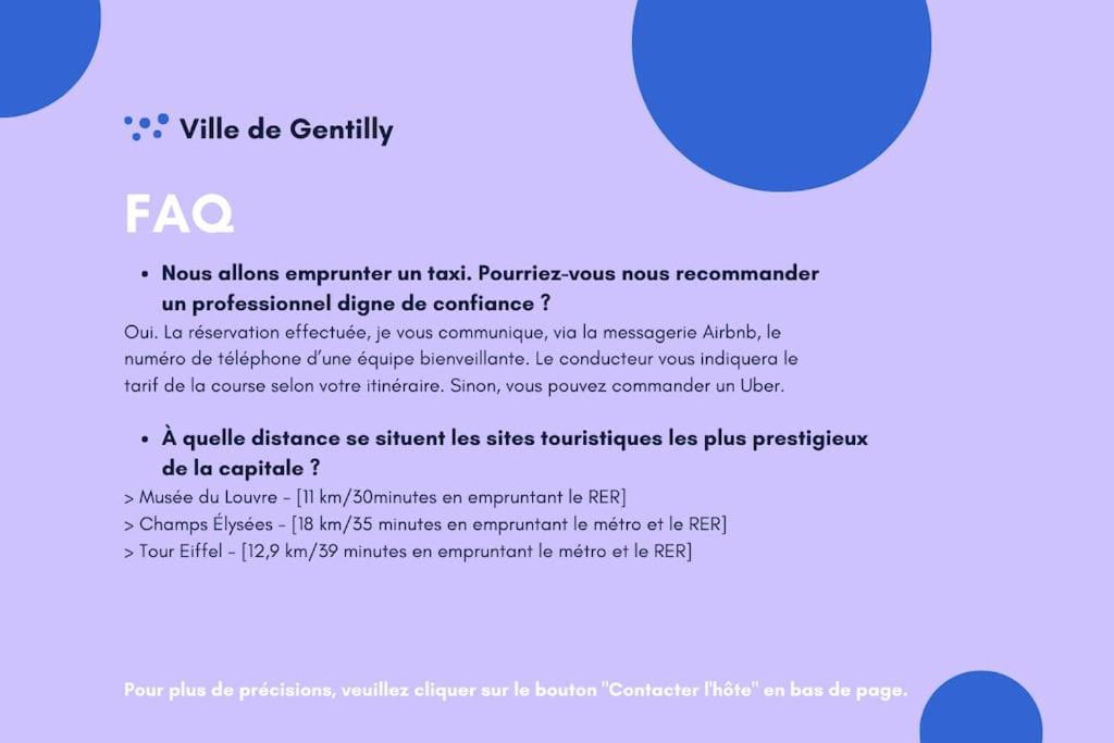 Paris Gentilly Appartement Tout Equipe - Rer B ภายนอก รูปภาพ