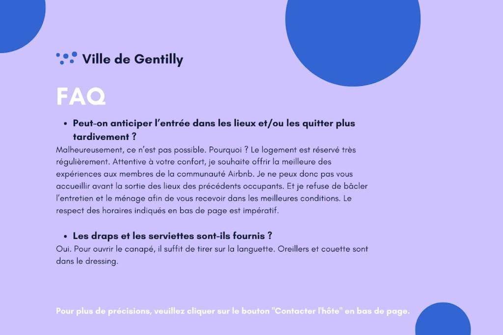 Paris Gentilly Appartement Tout Equipe - Rer B ภายนอก รูปภาพ